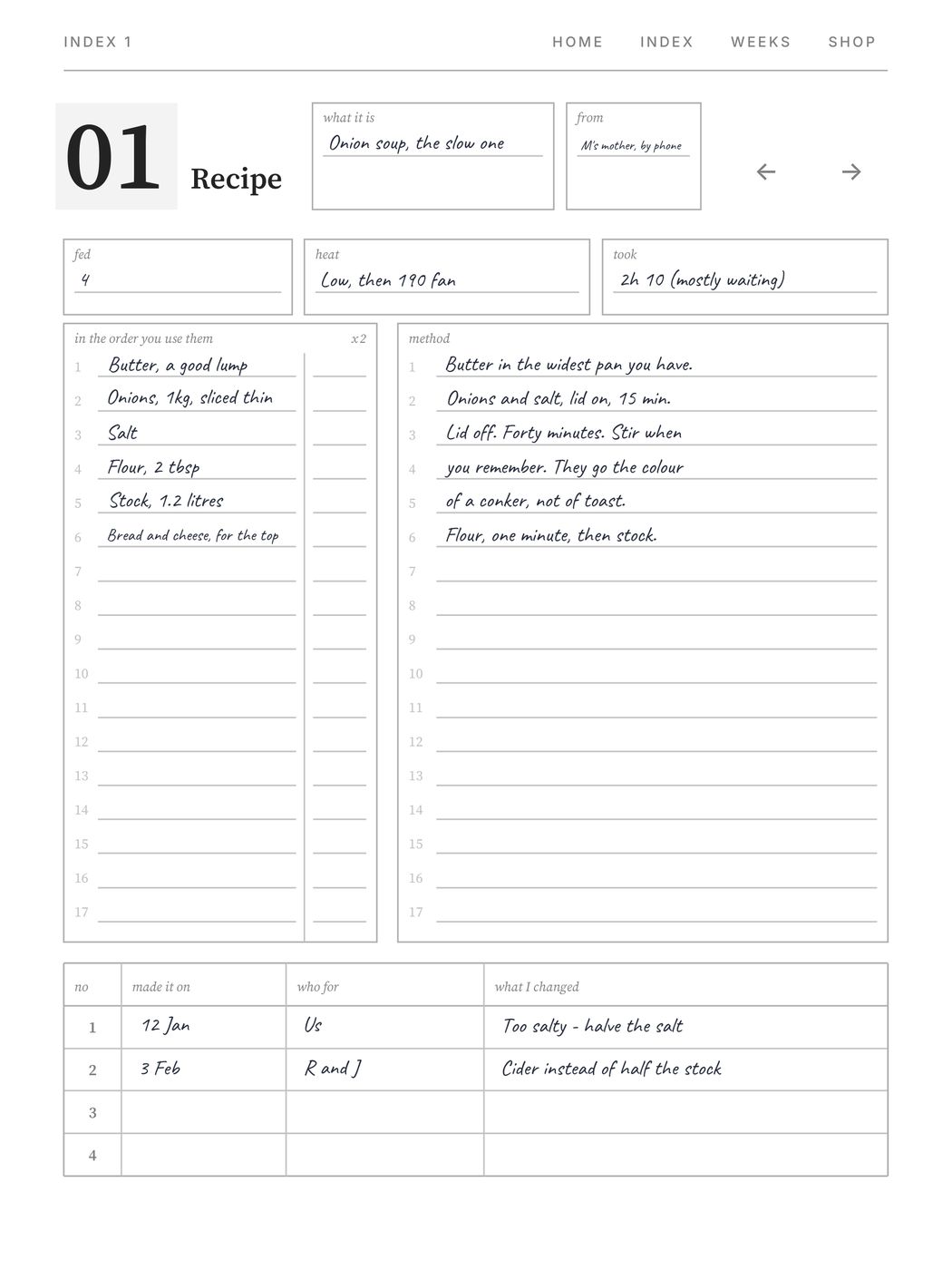 Recipe Book