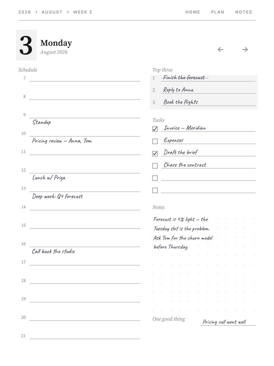 Daily Planner 2026-2027