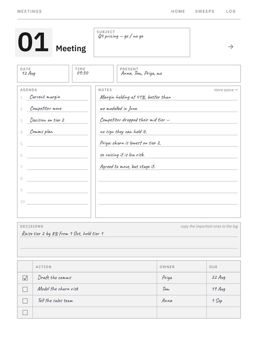 Meeting Notes System