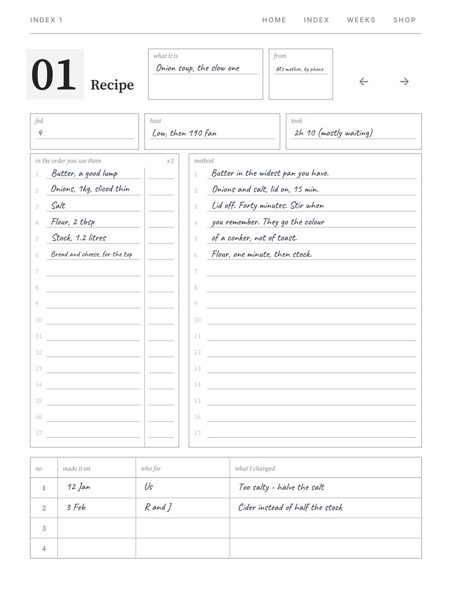 Recipe Book