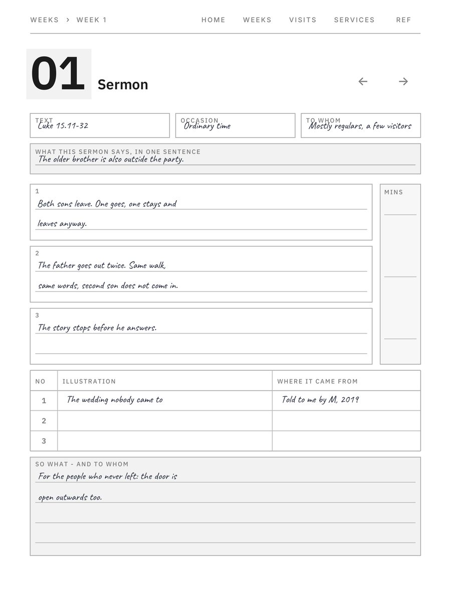 Sermon and Pastoral
